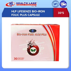 HLP LIFESENZE BIO IRON-FOLIC PLUS CAPSULE 30'S